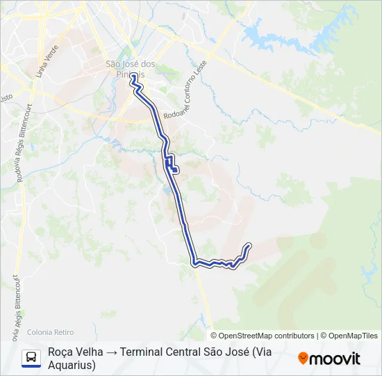 1022 MALHADA / ROÇA VELHA Bus Line Map