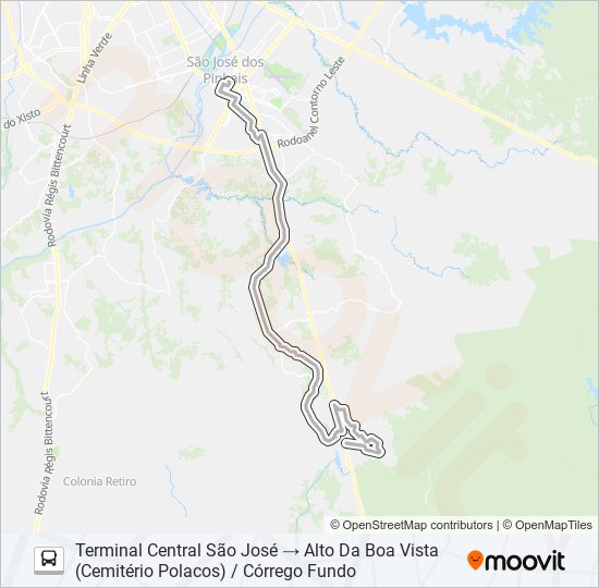 1047 (D) CONTENDA (ALTO DA BOA VISTA) bus Line Map