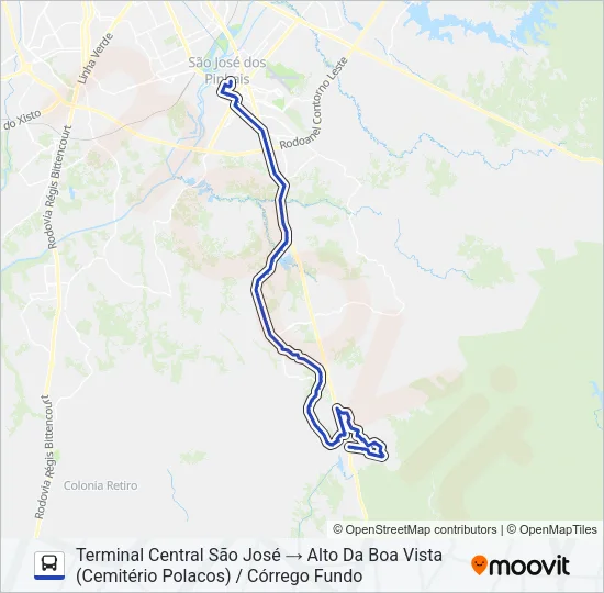 1047 (D) CONTENDA (ALTO DA BOA VISTA) Bus Line Map