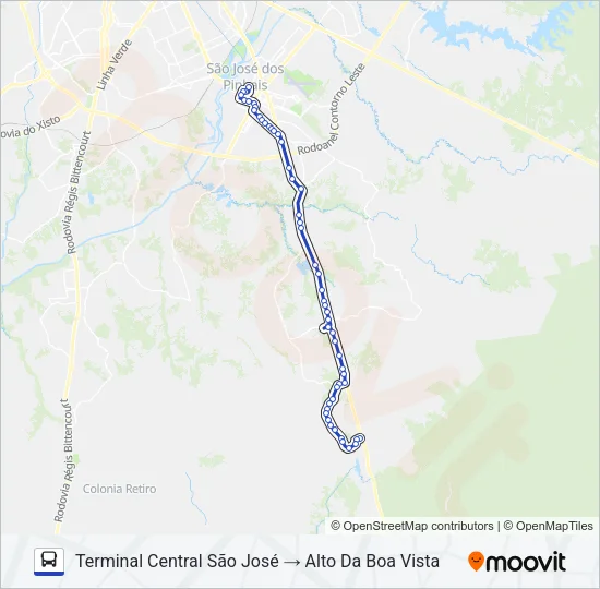 1047 (D) CONTENDA (ALTO DA BOA VISTA) Bus Line Map