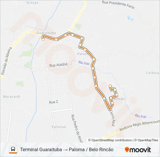 B22 PALOMA Bus Line Map