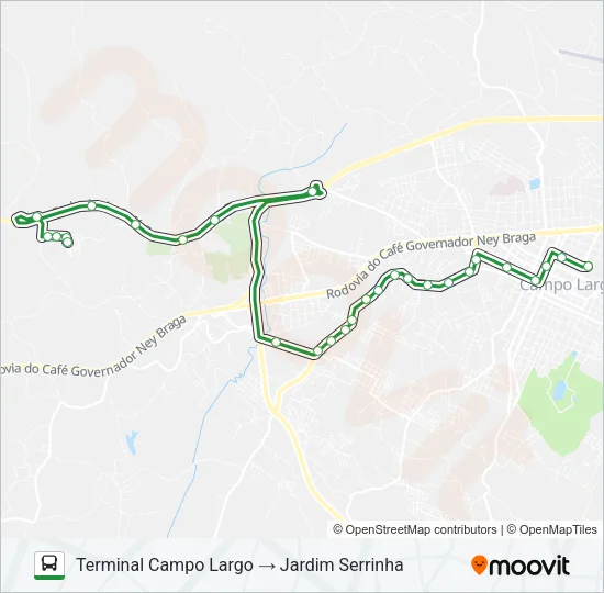 J71 ITAMBÉ Bus Line Map