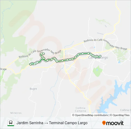 J71 ITAMBÉ Bus Line Map