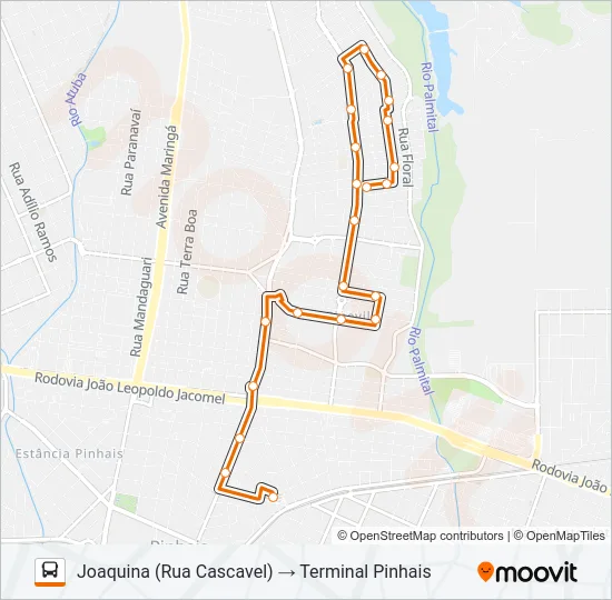 C27 JOAQUINA Bus Line Map