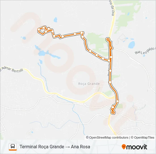 S14 ANA ROSA Bus Line Map