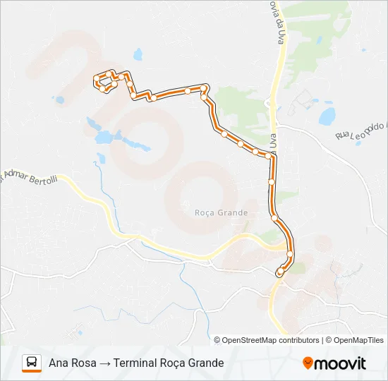 S14 ANA ROSA Bus Line Map