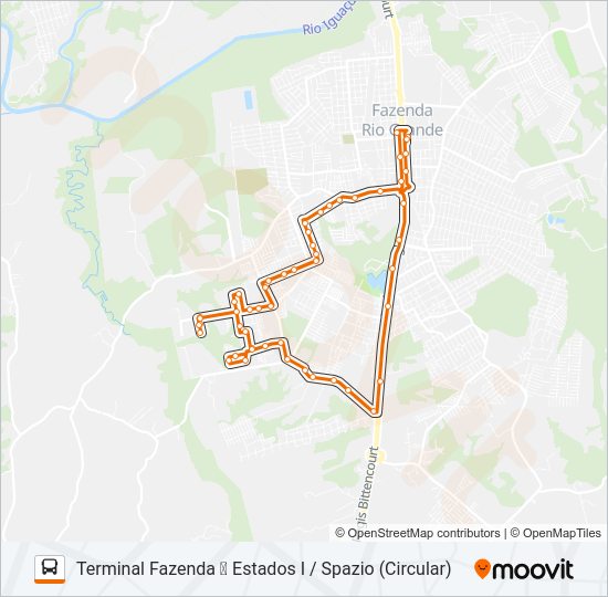 F13 ESTADOS I Bus Line Map