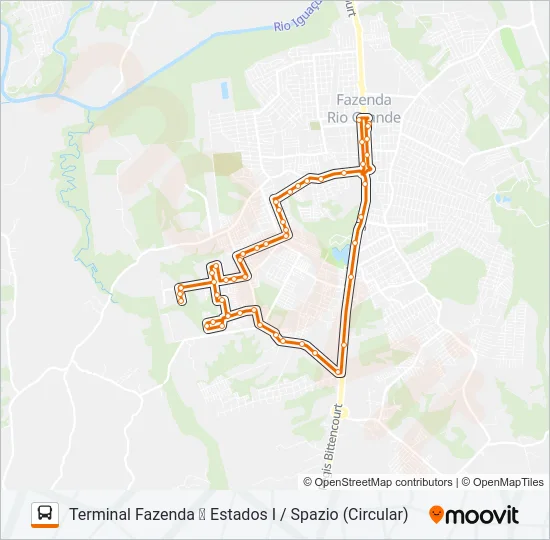 F13 ESTADOS I Bus Line Map