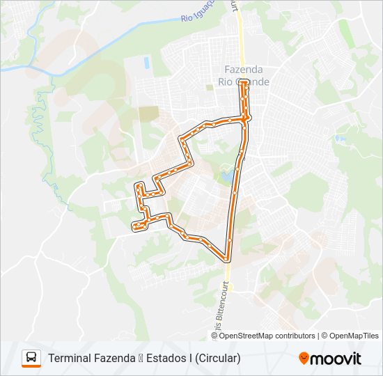 F13 ESTADOS I Bus Line Map