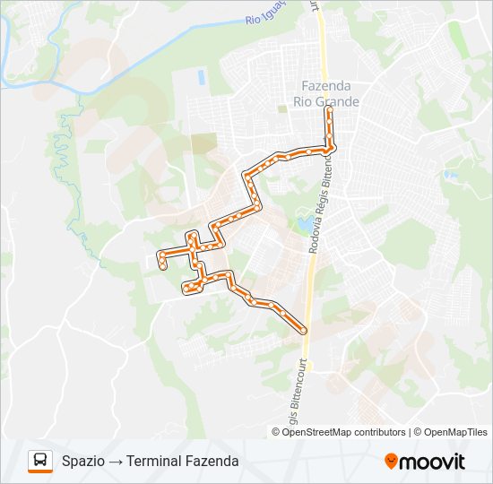 F13 ESTADOS I Bus Line Map