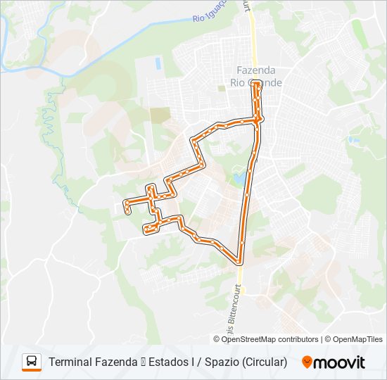 F13 ESTADOS I bus Line Map