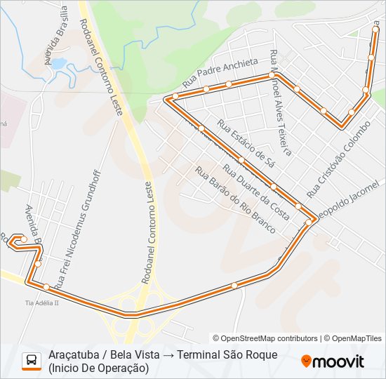 Mapa de D31 BELA VISTA de autobús