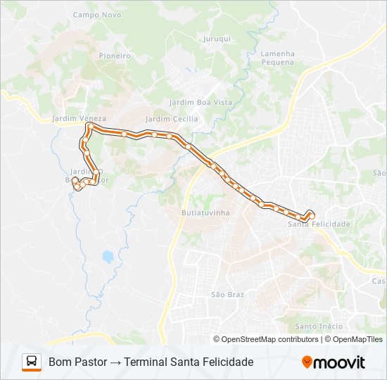 P13 BOM PASTOR bus Line Map