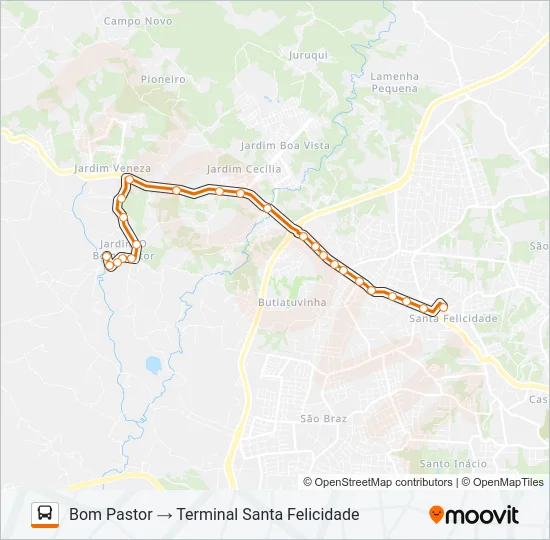 P13 BOM PASTOR Bus Line Map