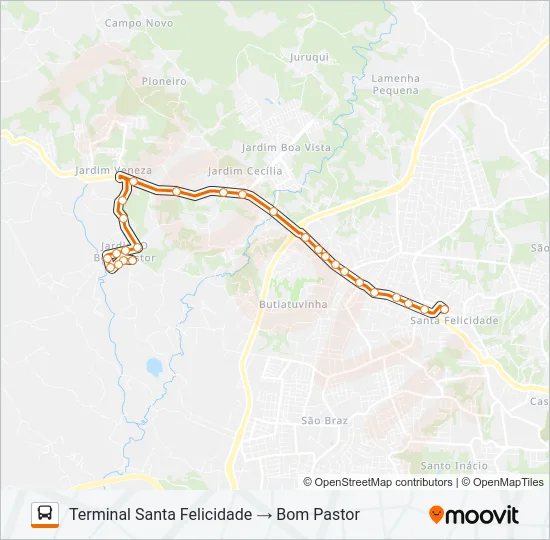 P13 BOM PASTOR Bus Line Map