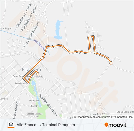 D15 VILA FRANCA bus Line Map