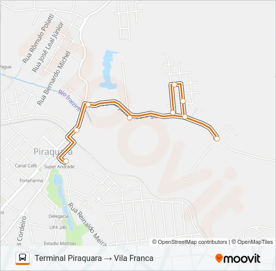 D15 VILA FRANCA Bus Line Map