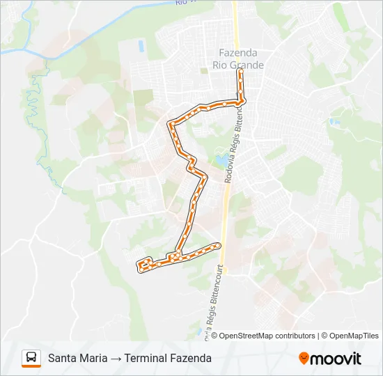 F14 SANTA MARIA Bus Line Map