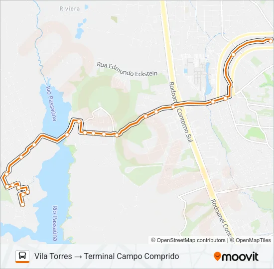 J20 VILA TORRES Bus Line Map