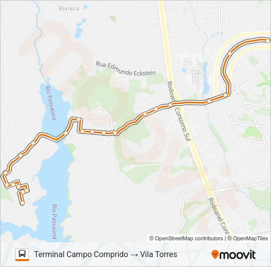 J20 VILA TORRES Bus Line Map