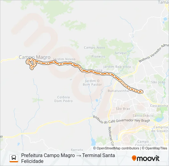 P11 CAMPO MAGRO Bus Line Map