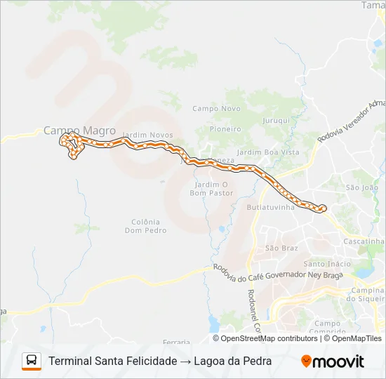 P11 CAMPO MAGRO Bus Line Map
