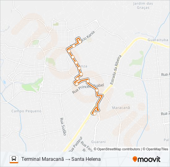 B17 SANTA HELENA bus Line Map