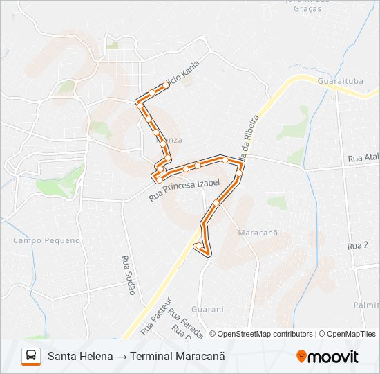 B17 SANTA HELENA bus Line Map