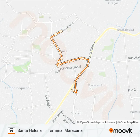 B17 SANTA HELENA Bus Line Map