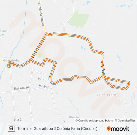 B24 COLÔNIA FARIA Bus Line Map