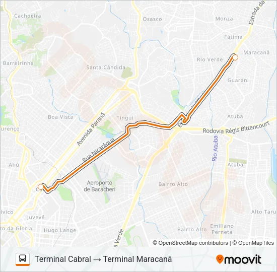 B31 DIRETO CABRAL Bus Line Map