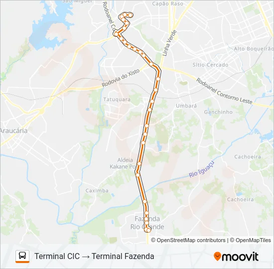 F05 FAZENDA / CIC Bus Line Map