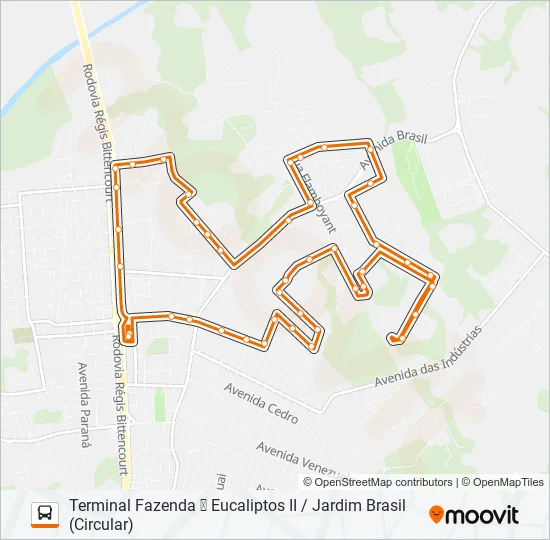 F24 EUCALIPTOS II Bus Line Map