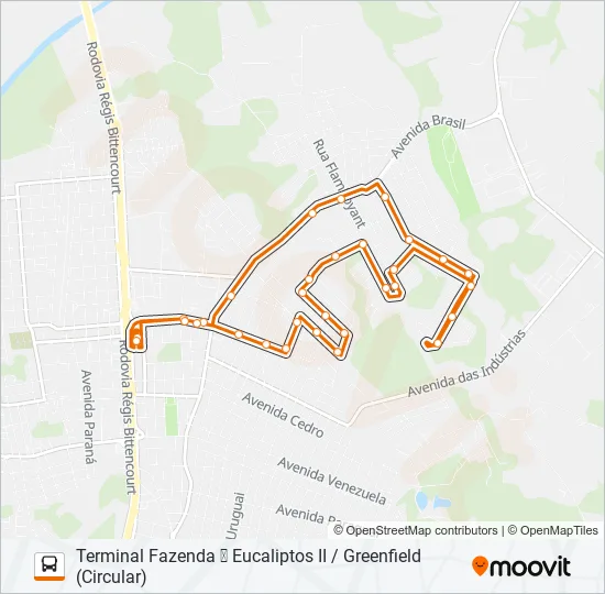F24 EUCALIPTOS II Bus Line Map