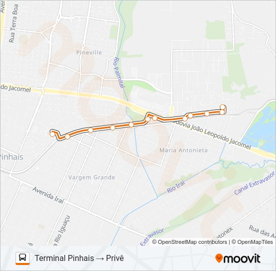 C29 PRIVÊ / TARUMÃ Bus Line Map
