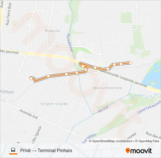 C29 PRIVÊ / TARUMÃ Bus Line Map