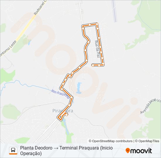 Mapa de D11 PLANTA DEODORO de autobús