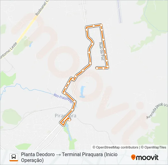 D11 PLANTA DEODORO Bus Line Map