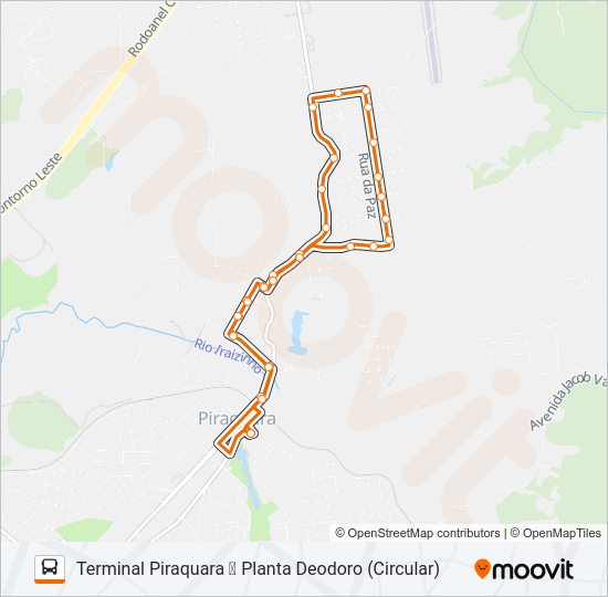 D11 PLANTA DEODORO Bus Line Map