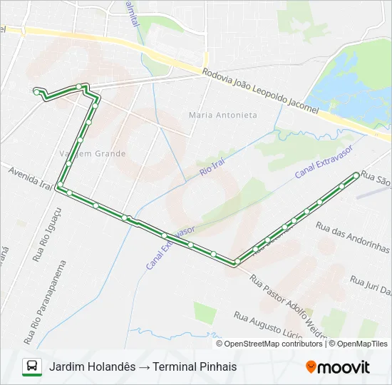 C11 JARDIM HOLANDÊS Bus Line Map