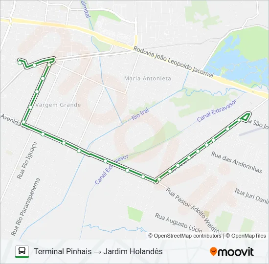 C11 JARDIM HOLANDÊS Bus Line Map