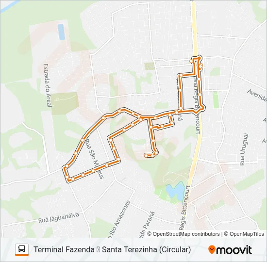 F19 SANTA TEREZINHA Bus Line Map
