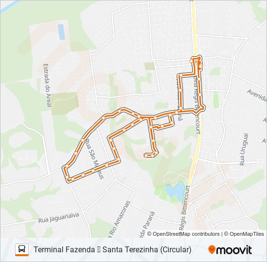 F19 SANTA TEREZINHA bus Line Map