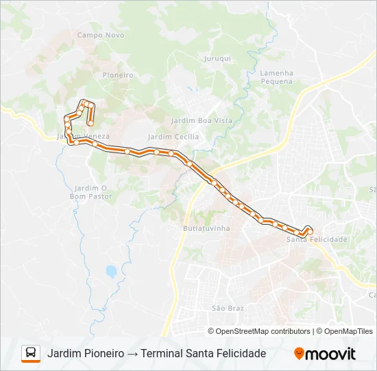 P15 JARDIM PIONEIRO Bus Line Map