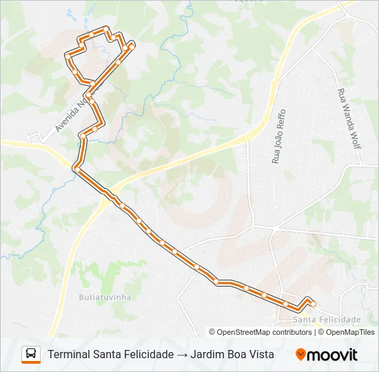 P14 JARDIM BOA VISTA Bus Line Map