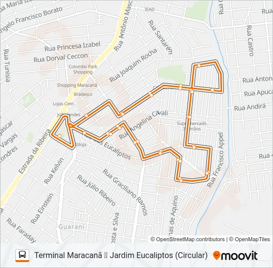 B26 JARDIM EUCALIPTOS Bus Line Map