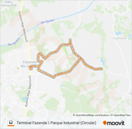 F18 PARQUE INDUSTRIAL Bus Line Map