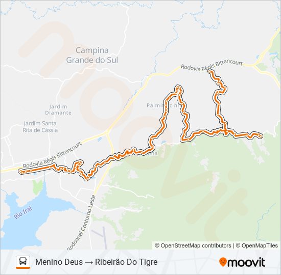 O15 JOIÃO DA CIDADANIA bus Line Map
