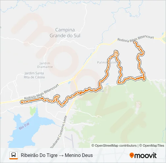 O15 JOIÃO DA CIDADANIA Bus Line Map