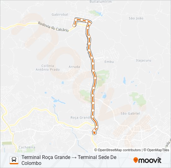 S19 SEDE / ROÇA GRANDE bus Line Map